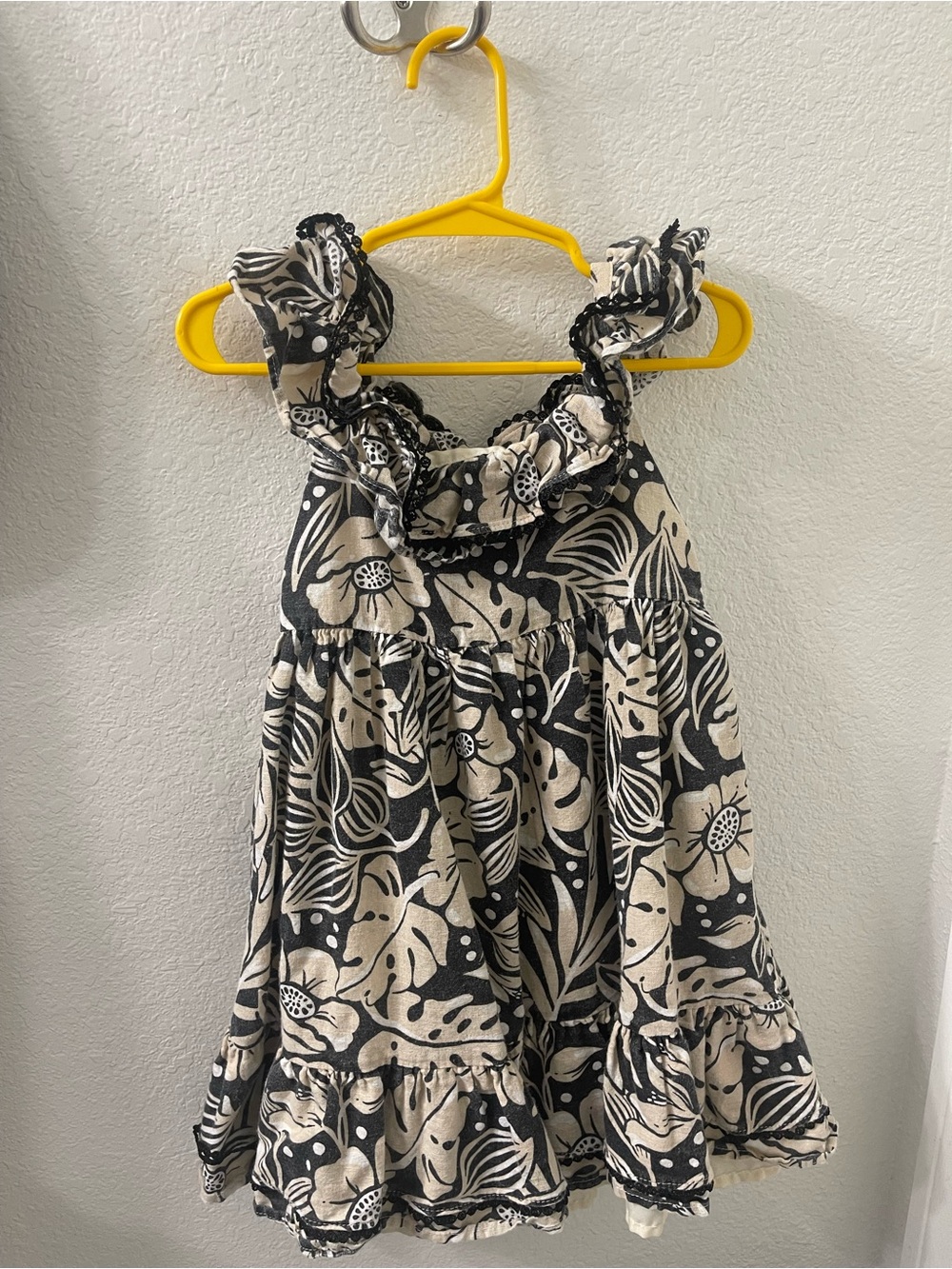 Tommy Bahama linen/cotton blend Floral Ruffle Sundress